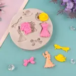 Girl theme silicone fondant mould