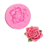 Rose Flower with leaves silicone Mould