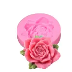 Rose Flower with leaves silicone Mould