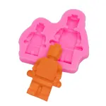 2 Cavity Lego Man silicon Mould