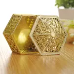 1 pcs Biodegradable Simple polymer Candy Boxes Plastic Wedding Favor Boxes Candy Jars Candy Storage Boxes Gift Boxes for Wedding Baby Shower Christmas Birthday Party,Gold Supplier