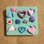 Different types heart silicone mould