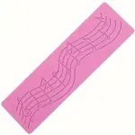 Pink Musical Notes Silicone Mold for Fondant,Chocolate,Icing,and Baking Decorations - DIY Cake Design Tool