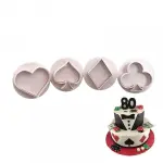 4 pcs Playing Card Suits (Poker) Plunger Cutter Set