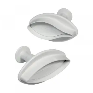 Veined Lily Plunger Cutter Set of 2 Pieces
