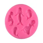 5 cavity 3D Mermaid Silicone mould