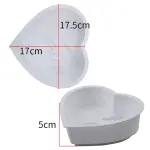 Parents holding baby hand heart shaped mousse cake mould entremet mould
