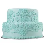 Lace flower boarder silicone Mould
