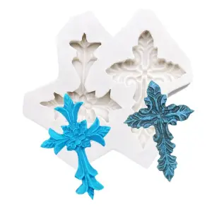 Cross Easter Silicone Mold Sugarcraft Chocolate Cupcake Baking Mold Fondant Cake Decorating Tools