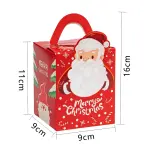 1Pcs 1Cavity Cupcake Box Santa Cupcake Box For Mousse,Pudding,Pastry