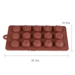 3 different flower Chocolate silicone Mould