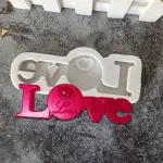 Love chocolate fondant silicone mould