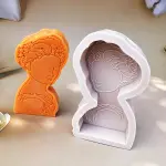 3D Beauty Elegant Girl Silicone Candle Mould