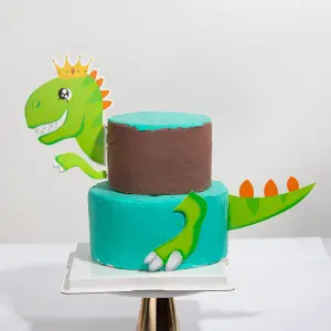 3pcs Dinosaur cake topper theme set