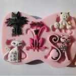 Scary cat Halloween Mould