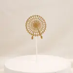 2 pcs spider web halloween cake topper