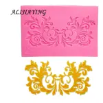 lace texture floral silicone fondant mould