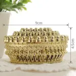 1 pcs Biodegradable Simple polymer Candy Boxes Plastic Wedding Favor Boxes Candy Jars Candy Storage Boxes Gift Boxes for Wedding Baby Shower Christmas Birthday Party,Gold Supplier