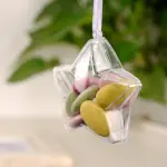 1 pcs clear star christmas theme candy/chocolate transparent box small
