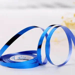 5mm * 10m meters Blue Shiny Curling Ribbon packaging rope (1 pcs)