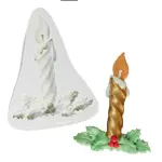 Candle theme Christmas Mould