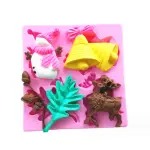 Large mould santa ,reindeer,jingle bells christmas theme silicone mould