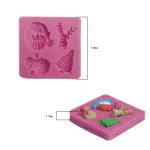 Large mould santa ,reindeer,jingle bells christmas theme silicone mould