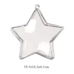 1 pcs clear star christmas theme candy/chocolate transparent box big