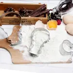3 pcs Christmas snowman cookie cutter set