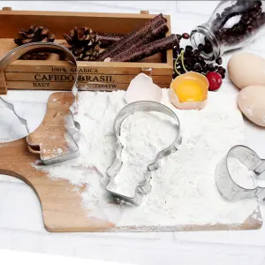 3 pcs Christmas snowman cookie cutter set