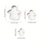 3 pcs Christmas fairy cookie cutter