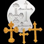 3 Cavity Christian Cross Mould