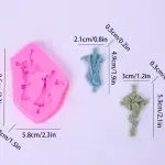 2 Cavity Christian Cross Mould