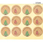 1 sheet with 12 sticker Christmas theme sticker sheet