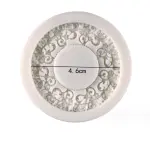 Floral round frame silicone mould