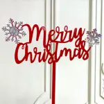 Merry Christmas Snowflake Topper