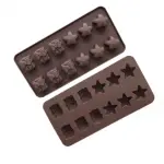 Stars and Gift Shaped Christmas Chocolate Mould