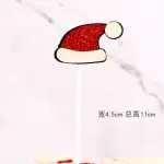 3 pcs santa Christmas hat cupcake topper