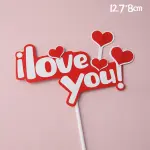1 pcs 1 love you cake topper