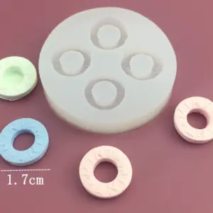 Polo mint candy silicone mould