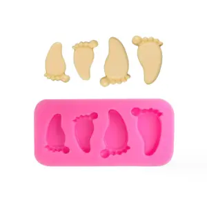 Baby feet baby shower silicone mould