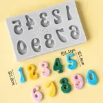 Number silicone mould