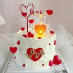 1 pcs led teddy cake toy topper