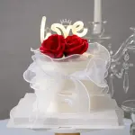 1 pcs led love cake toy topper