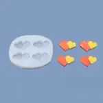 Abstract heart silicone mould