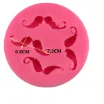Mustache silicone mould