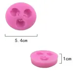 Mini apple 3 cavity silicone mould