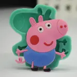 1 cavity Peppa Pig cartoon silicone mould