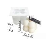 Bubble candle silicone mould