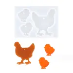 3 Cavity Hen silicone mould